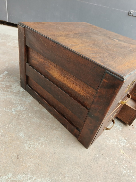 Image 1 of Meuble de bureau d'archives vintage