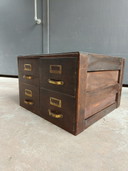 Meuble de bureau d'archives vintage