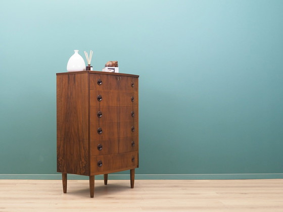 Image 1 of Walnut Chest Of Drawers, Danish Design, 1960S, Production: Denmark