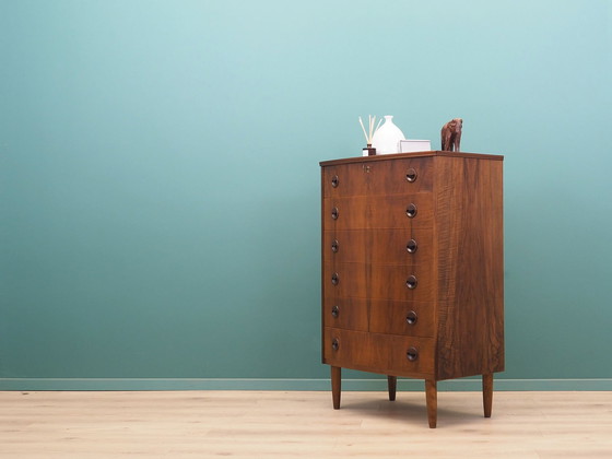 Image 1 of Walnut Chest Of Drawers, Danish Design, 1960S, Production: Denmark