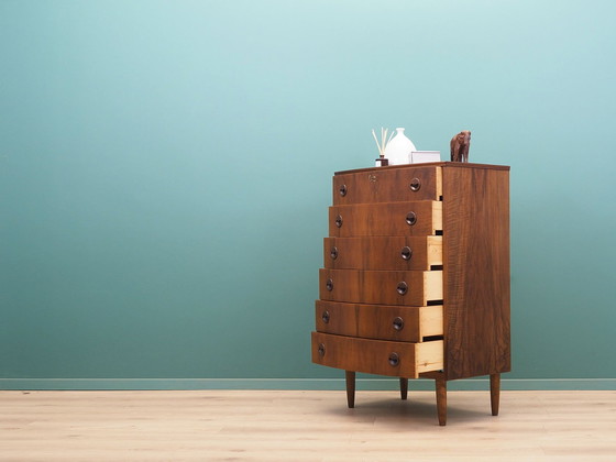 Image 1 of Walnut Chest Of Drawers, Danish Design, 1960S, Production: Denmark