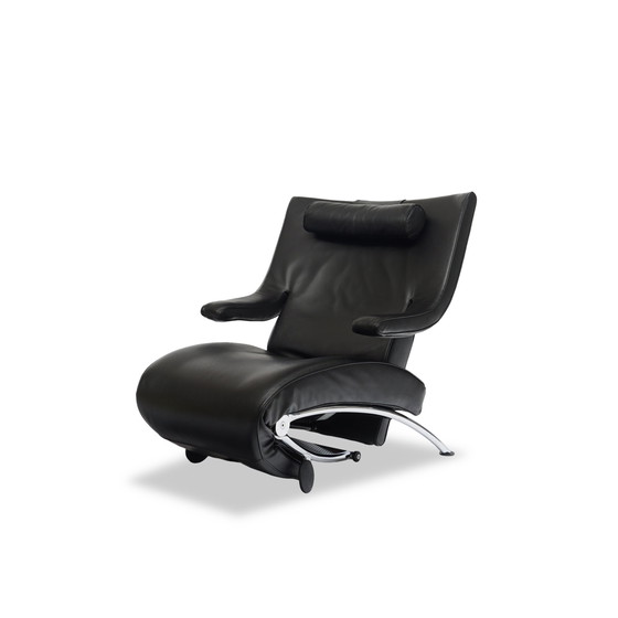 Image 1 of Wk Wohnen Solo armchair recliner function leather black