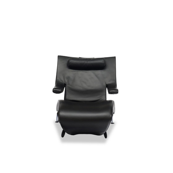 Image 1 of Wk Wohnen Solo armchair recliner function leather black