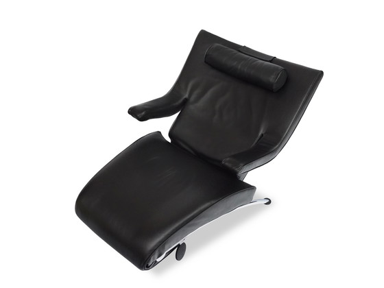 Image 1 of Wk Wohnen Solo armchair recliner function leather black