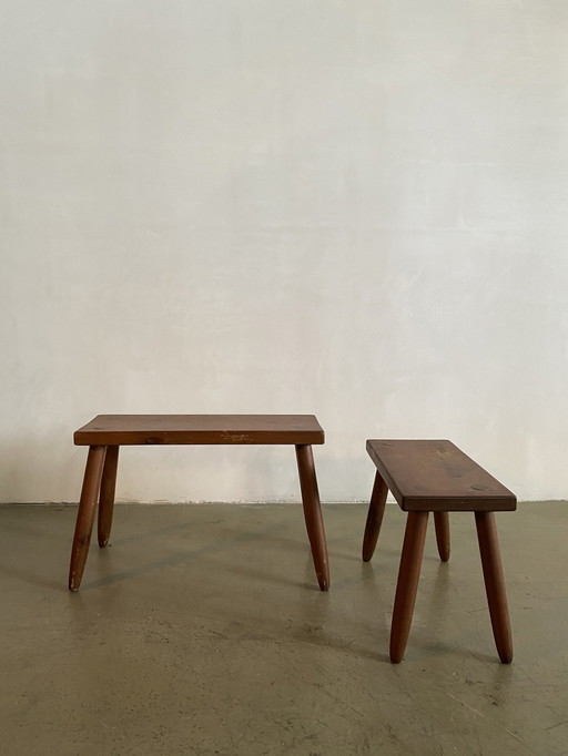 Set of 2 N.S. Riley Studio Tables, USA, 1950s