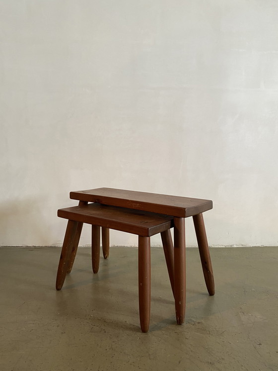 Image 1 of Set of 2 N.S. Riley Studio Tables, USA, 1950s