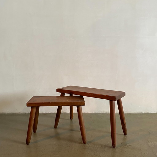 Set of 2 N.S. Riley Studio Tables, USA, 1950s