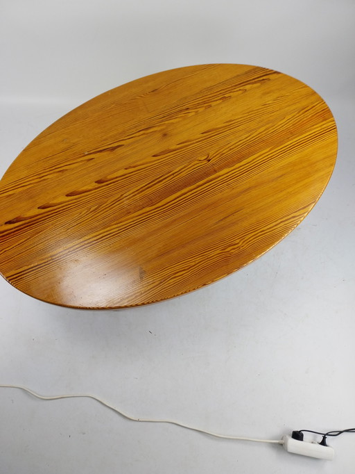 Heavy pine coffee table. 1970s 