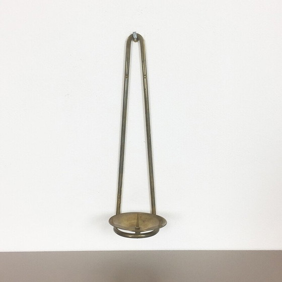 Image 1 of Candeliere da parete in ottone vintage, 1960