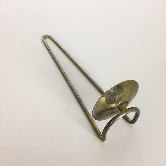 Image 1 of Candeliere da parete in ottone vintage, 1960