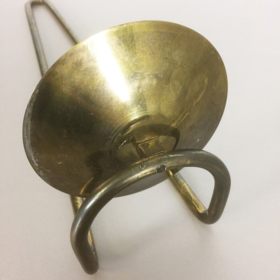 Image 1 of Candeliere da parete in ottone vintage, 1960