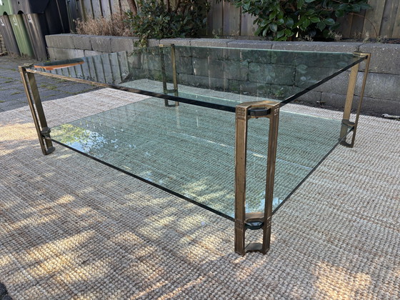 Image 1 of Peter Ghyczy Coffee Table Brass Glass