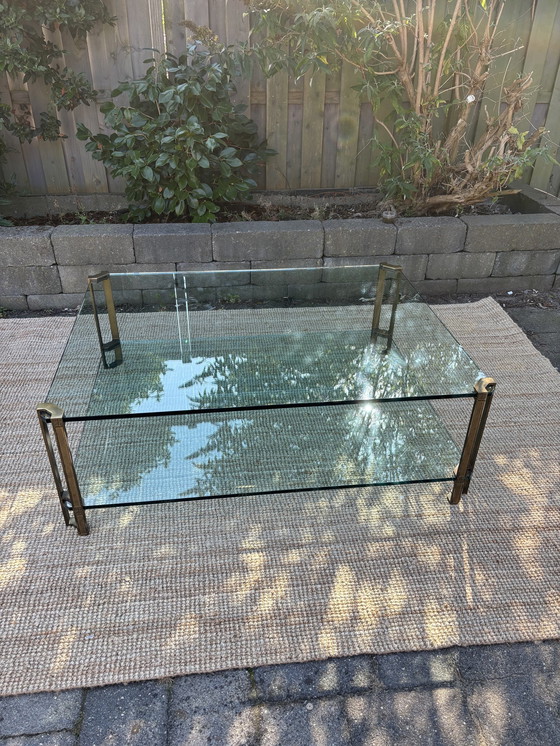 Image 1 of Peter Ghyczy Coffee Table Brass Glass