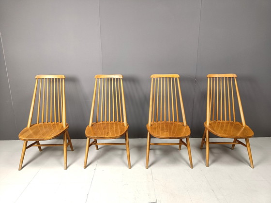 Image 1 of Chaises de salle à manger scandinaves du milieu du siècle, années 1960