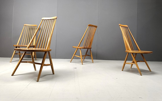 Image 1 of Chaises de salle à manger scandinaves du milieu du siècle, années 1960