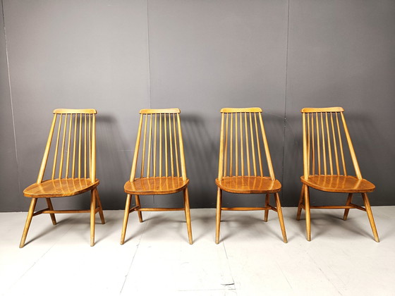 Image 1 of Chaises de salle à manger scandinaves du milieu du siècle, années 1960