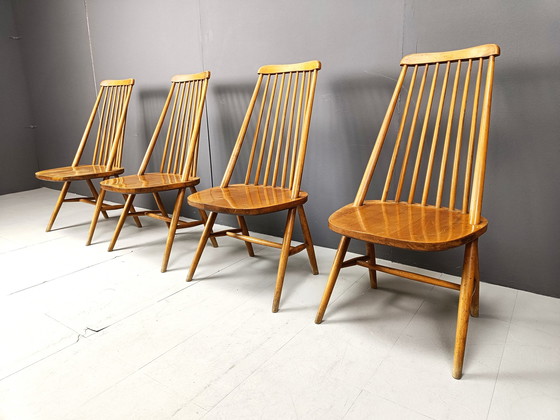 Image 1 of Chaises de salle à manger scandinaves du milieu du siècle, années 1960