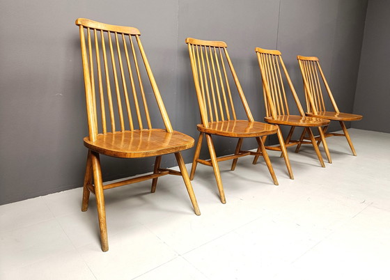 Image 1 of Chaises de salle à manger scandinaves du milieu du siècle, années 1960