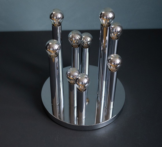 Image 1 of Gaetano Sciolari Boulanger Silver Ceiling Lamp