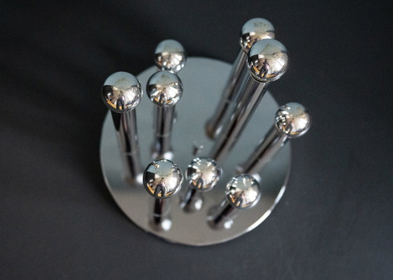 Image 1 of Gaetano Sciolari Boulanger Silver Ceiling Lamp