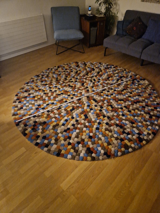 Image 1 of Bo Concept round wool rug