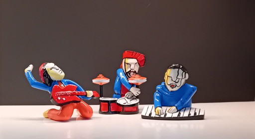 Herman Brood---The Band --Complete Set Of 3 Sculptures