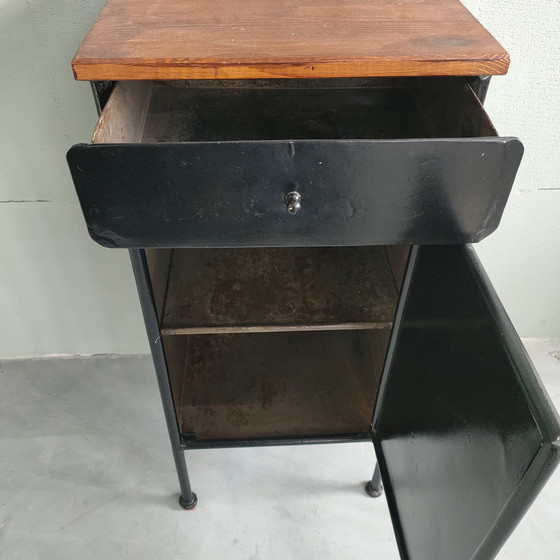 Image 1 of Iron Metal (Hospital) Nightstand Hallstand