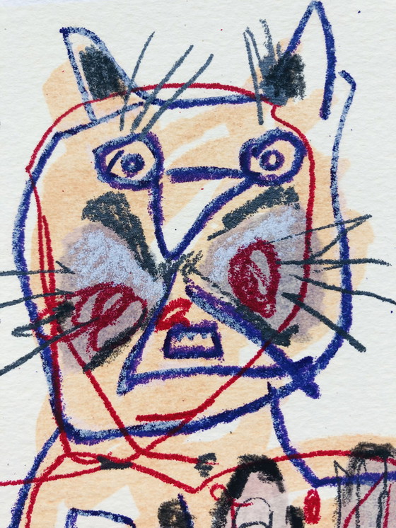 Image 1 of Kees Salentijn - Silkscreen Cat