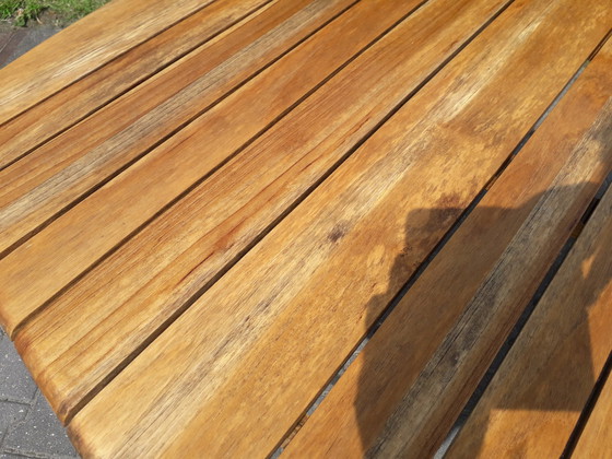 Image 1 of Exotan oval teak garden table 170x95x75(h)cm