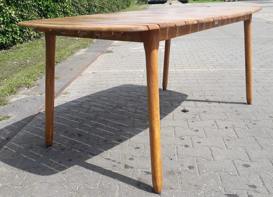 Image 1 of Exotan oval teak garden table 170x95x75(h)cm