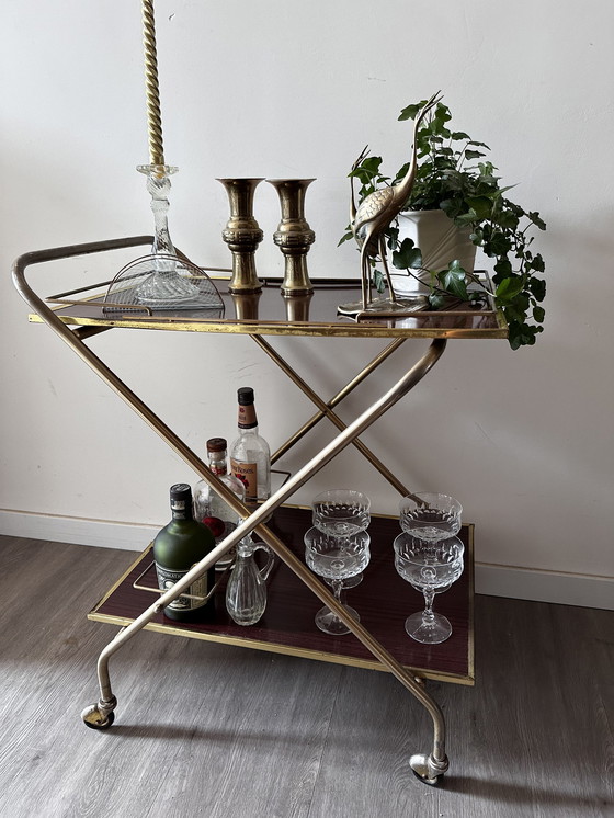 Image 1 of French serving trolley 1960s