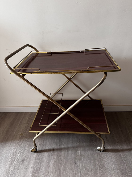 Image 1 of French serving trolley 1960s