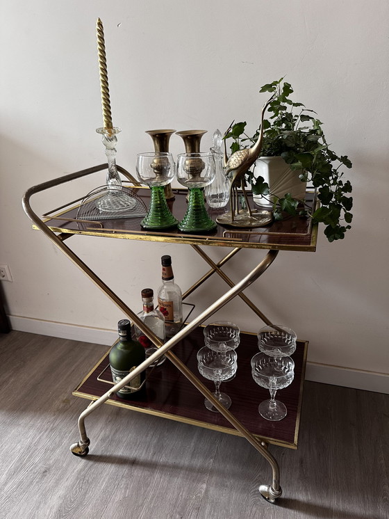 Image 1 of French serving trolley 1960s