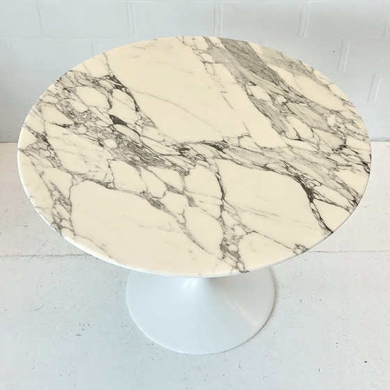 Image 1 of Knoll International Eero Saarinen Tulip Table Desk 90Cm Marble Arabescato