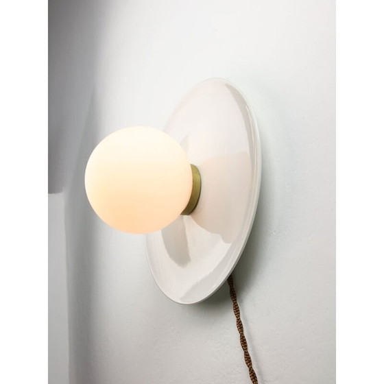 Image 1 of Vintage white ceramic wall lamp