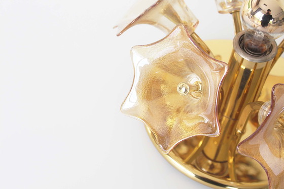 Image 1 of Superbes lampes à encastrer en verre vintage de Sische