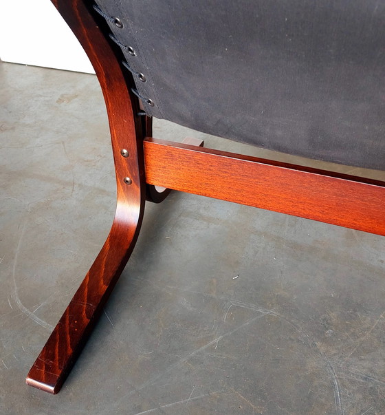 Image 1 of Original Westnofa Siesta Chair By Ingmar Relling | Black Leather