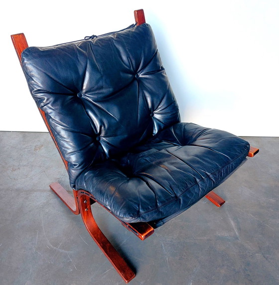 Image 1 of Original Westnofa Siesta Chair By Ingmar Relling | Black Leather