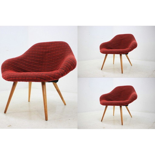 Set of three fiberglass armchairs by Frantisek Jirak, 1970