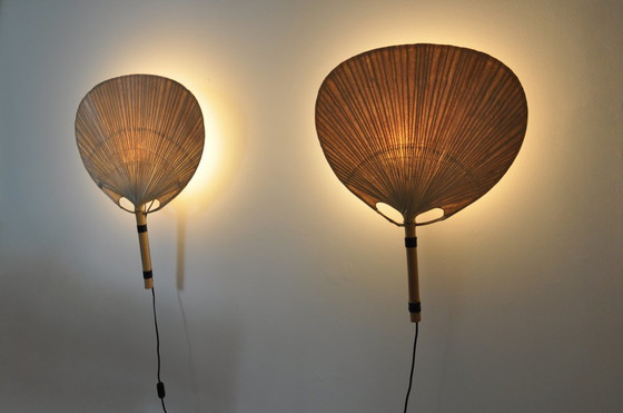 Image 1 of Pair of "Uchiwa" sconces by Ingo Maurer for M Design, 1970S