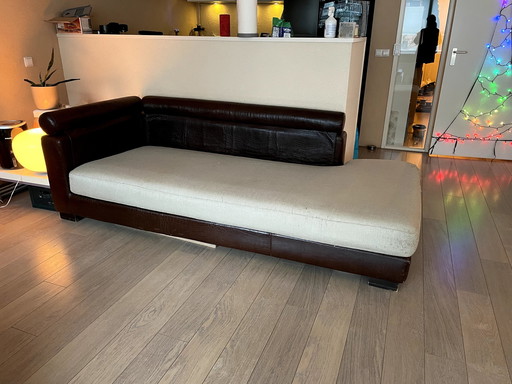 Fendi Casa Brown Leather Sofa