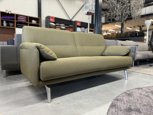 Leolux Bora Balanza 2.5 Seater Sofa Green Fabric