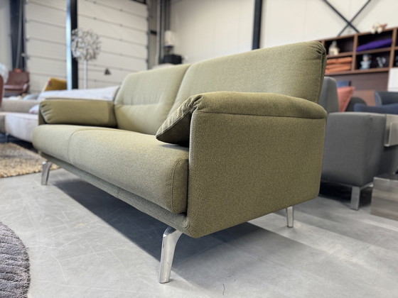 Image 1 of Leolux Bora Balanza 2.5 Seater Sofa Green Fabric