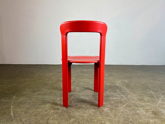 Image 1 of Lot de 6 chaises vintage Bruno Rey Kusch & Co Design 1970 nouvellement vernies