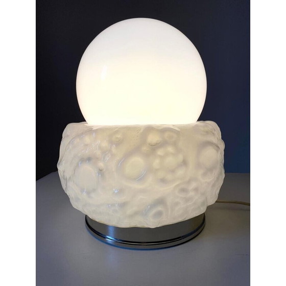 Image 1 of Vintage Murano glass table lamp by Carlo Nason for Mazzega, Italy 1970