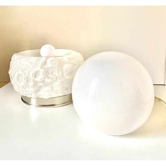 Image 1 of Vintage Murano glass table lamp by Carlo Nason for Mazzega, Italy 1970