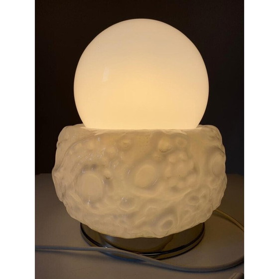 Image 1 of Vintage Murano glass table lamp by Carlo Nason for Mazzega, Italy 1970