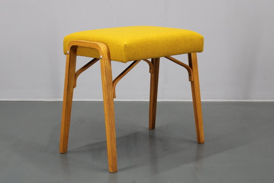 Image 1 of 1960S Wooden Restored Stool ,Czechoslovakia