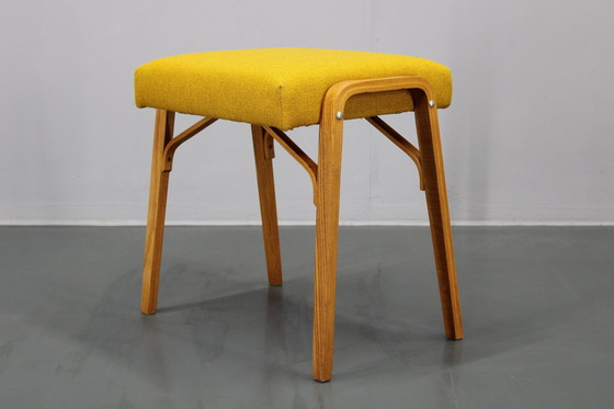 Image 1 of 1960S Wooden Restored Stool ,Czechoslovakia