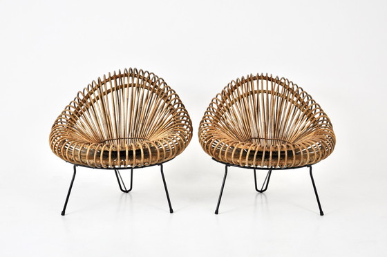 Image 1 of Lounge Chairs By Janine Abraham & Dirk Jan Rol For Rougier, 1950S